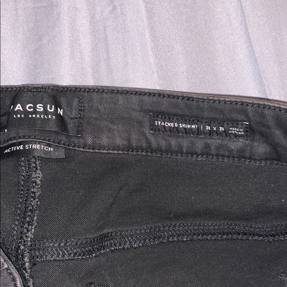 Pacsun black stacked jeans - Picture 3 of 3